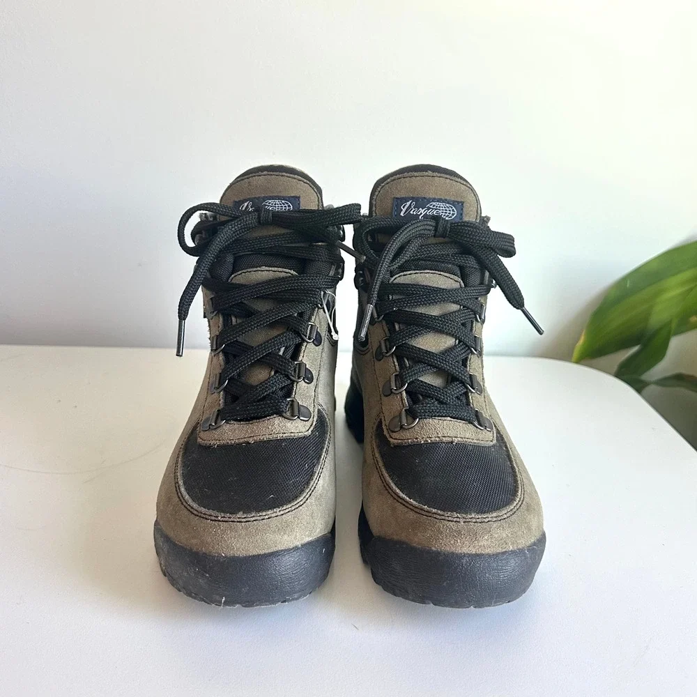 Vasque‎ 7122M Mens Hiking Boots Olive Green Suede Lace Up Size 7.5M EU 40